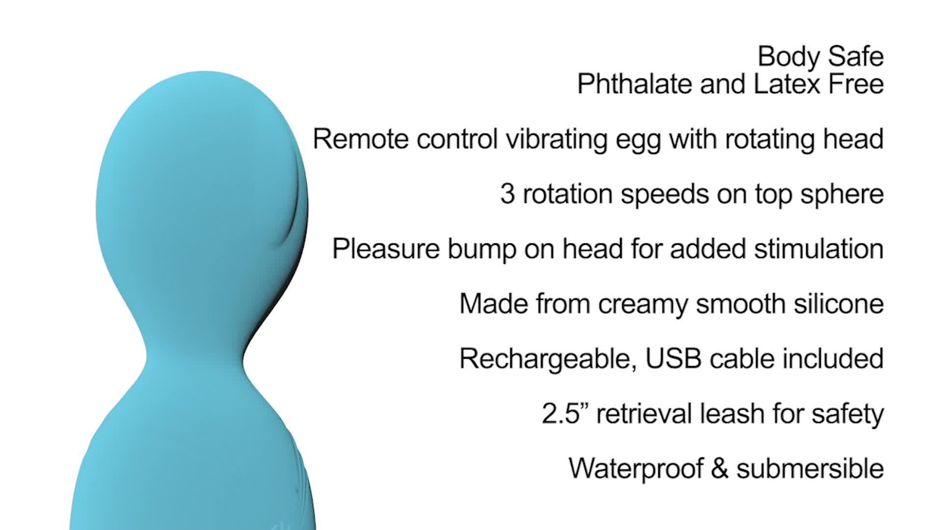 Видеообзор товара: Виброяйцо «Twistin The Night Away» с вращающейся головкой и пультом ДУ, цвет голубой, Evolved EN-RS-6375-2