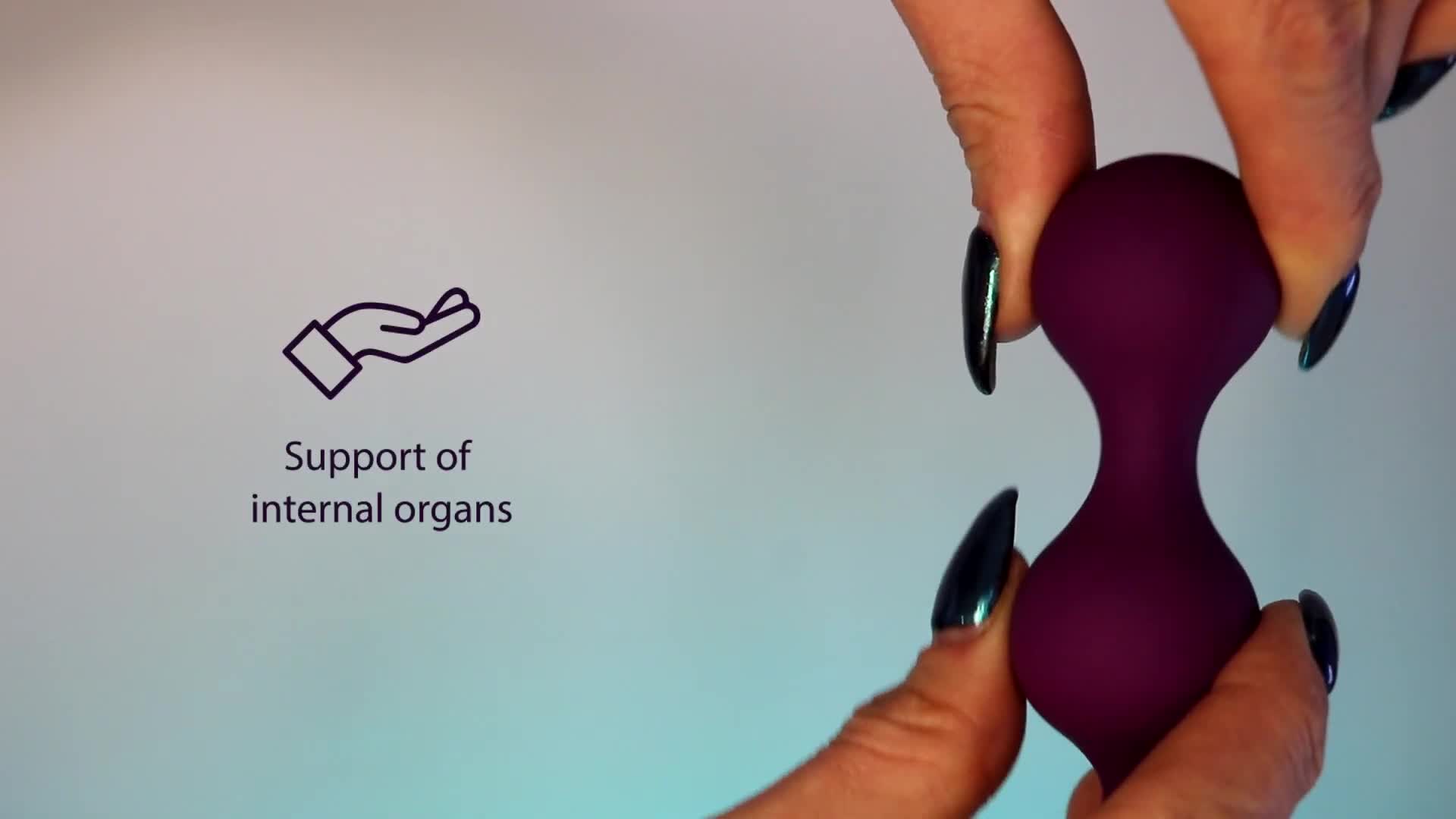 Видеообзор товара: Набор из 2 вагинальных шариков со смещенным центром тяжести «Carmen Lavender Sunset», цвет фиолетовый, Lola Toys 3011-03lola