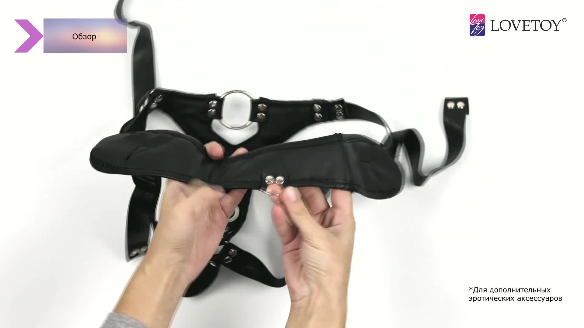 Видеообзор товара: Страпон премиум класса «Woman Simplex» с 3 насадками из кибер-кожи, Биоклон 302103