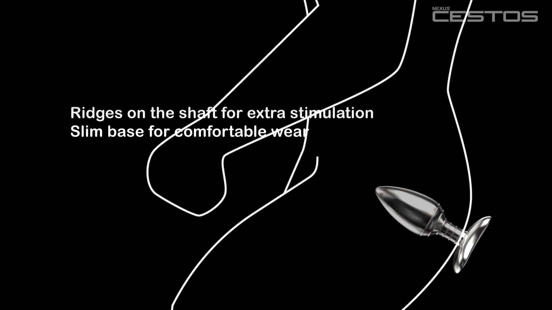 Видеообзор товара: Алюминиевая перезаряжаемая анальная втулка «Cestos» с вибрацией и пультом управления, рабочая длина 11 см, Nexus CES001