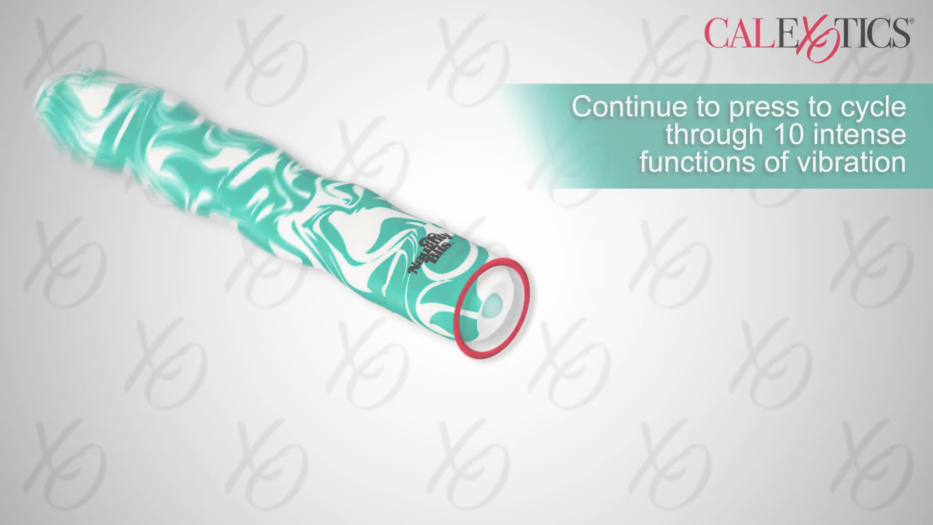 Видеообзор товара: Волнообразный вибратор «Naughty bits squiggle dick» мятного цвета, California Exotic Novelties SE-4410-19-3