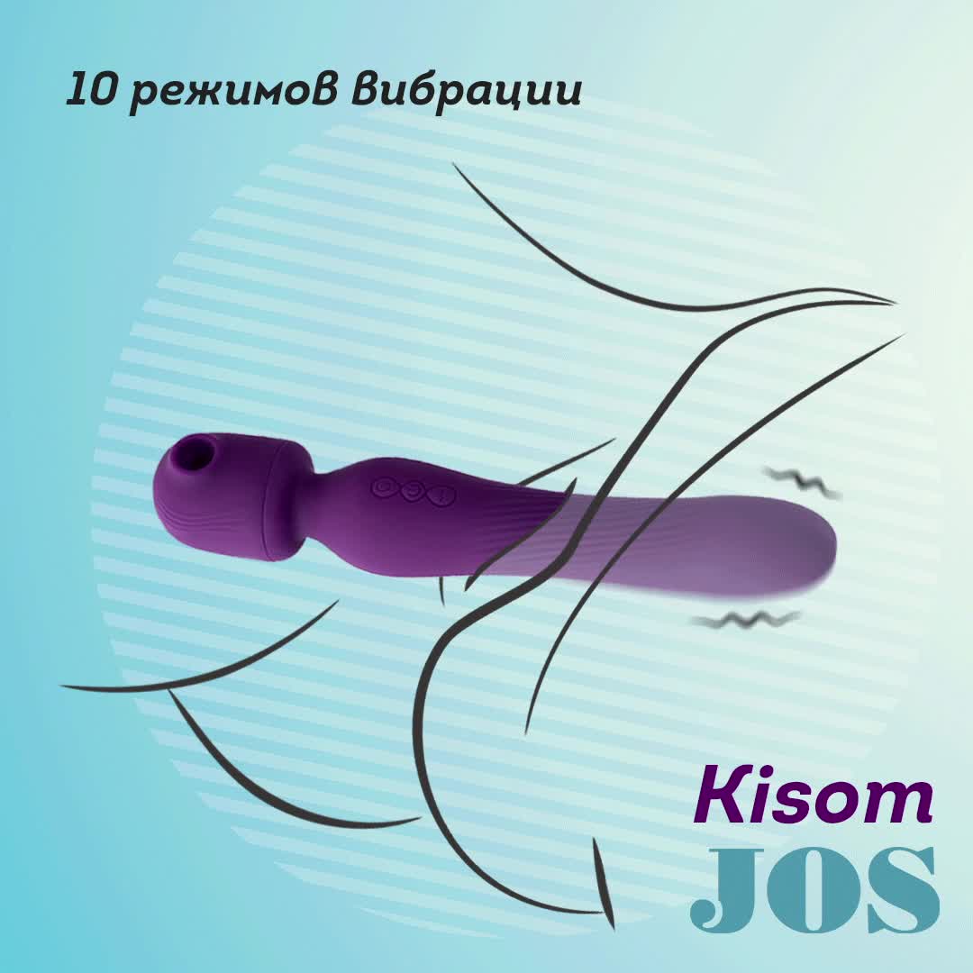 Видеообзор товара: Фиолетовый универсальный стимулятор 3 в 1 «Kisom», JOS 783035