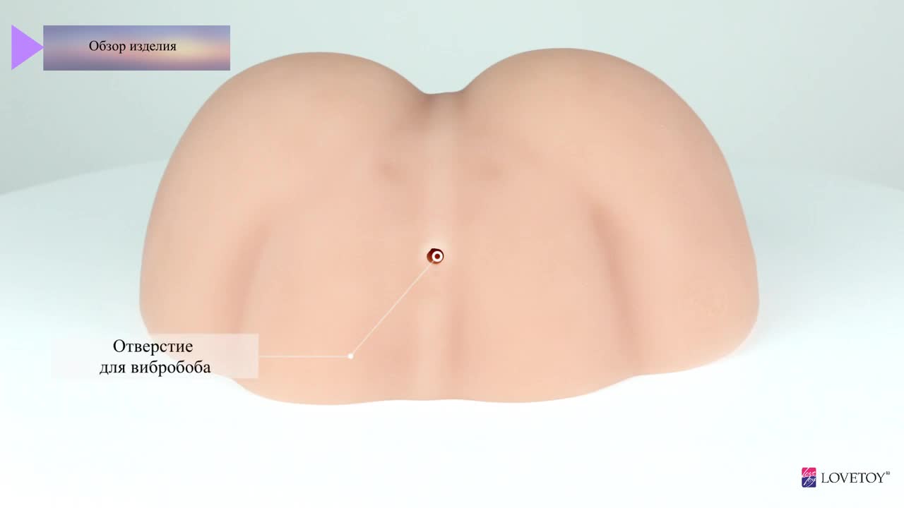 Видеообзор товара: Вагина на присоске с выносным пультом, цвет телесный, LoveToy 669421ru