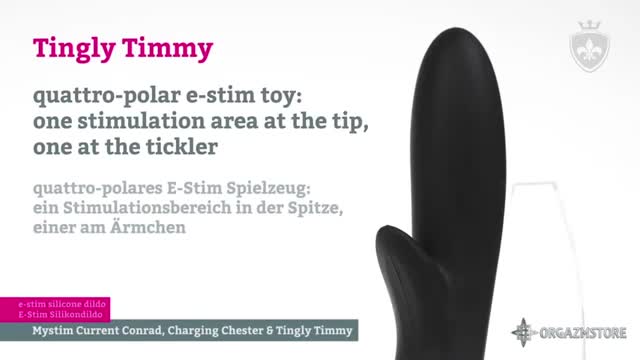 Видеообзор товара: Вибратор премиум класса с электростимуляцией «Current Conrad», цвет черный, Mystim INS46440