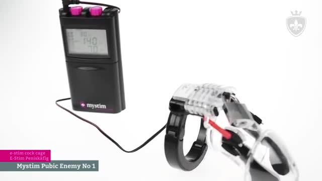 Видеообзор товара: Mystim «Pubic Enemy No 1 Cock Cage» пояс верности для электростимуляции, 46620