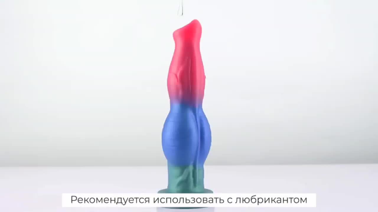 Видеообзор товара: Трехцветный мультифункциональный вибратор-ротатор с пультом ДУ, силикон, Magic Hero mh-13041