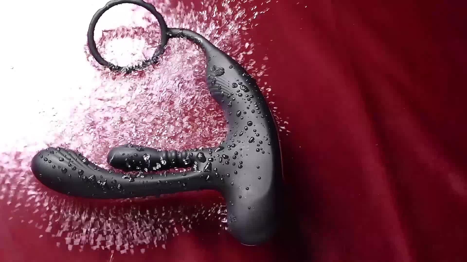 Видеообзор товара: Инновационный масcажер простаты «Amovibe Hero» с технологией массажа на 360 градусов, черный, силикон, AMO-A-001